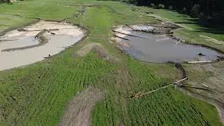 24-05-16 #9 No Fence Wetlands Drone Flight First Spring Construction & Planting Completed Fall 2023.