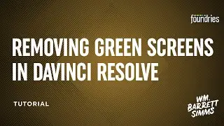 Removing Green Screen in DaVinci Resolve