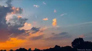 Twilight Time lapse 4K|cloudy sky|sky|Day to night transition.
