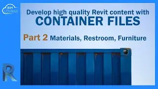 How to create consistent Revit content for your standards, part 2, Materials, Restrooms, Furniture