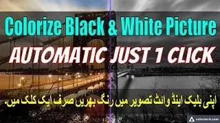 How to Colorize a Black and White Photo in 1 click Automatic | Without Photoshop
