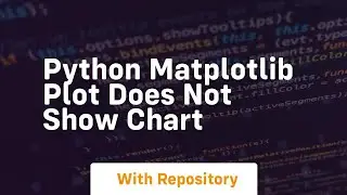python matplotlib plot does not show chart