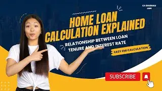 Home loan Calculation Explained || Relationship Between Loan Tenure and Interest Rate