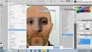 Auto blending face parts in photoshop