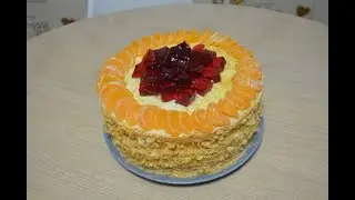 Рецепт супер бисквитного торта с желе, который гости сметут со стола