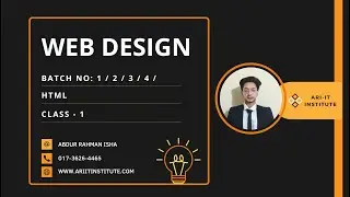 How To Web Design | html | batch no day | class 1