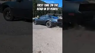 1982 firebird hits the street after decades of neglect! #firebird #gta #fbody #burnout #mechanic