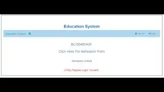 Test Phase Education System ( Admission Form ) in PHP, MySQL....