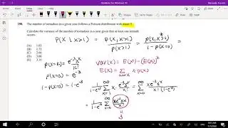 SOA Exam P Question 290 | Conditional Variance of Poisson Distribution