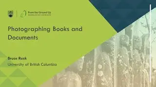 Photographing Books and Documents