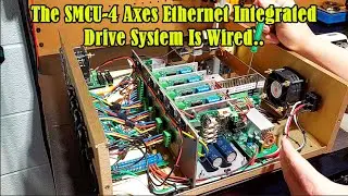 The SMCU-4 Axes Ethernet Integrated Drive System Is Wired..