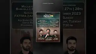 Nadeem Sarwar Ali Shanawar & Ali Jee India #2023 #india #majlis #news #youtubeshorts #viral #yt