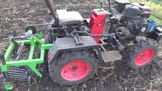 грохотная картофелекопалка с мототрактором
