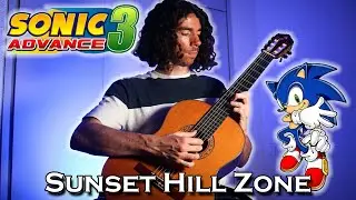 SONIC ADVANCE 3 - Sunset Hill Zone 🌅 (Acoustic Cover) || Soranda Guitar