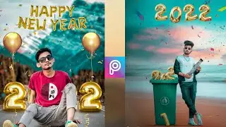PicsArt happy new year 2022 happy new year manipulation picsart step by step full tutorial