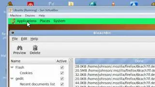 Install & Use Bleachbit  for Ubuntu 9.10 and older to remove junk files