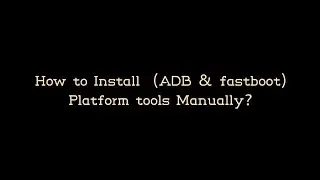 How to install ADB Tools in Linux Manually SDK Platform Tools