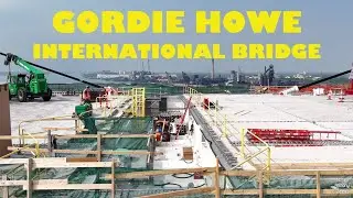 Connecting The Gordie Howe International Bridge | Detroit 4K Drone View