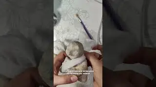 Как я добавляю текстиль к игрушкам #папьемаше #ёлочныеигрушки #творчество #ручная_работа #art #paper