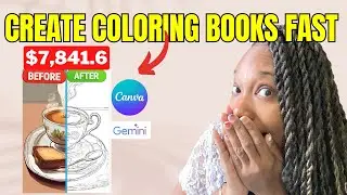 How to Easily Create Stunning Adult Coloring Books Using Canva & AI: A Step-by-Step Guide.
