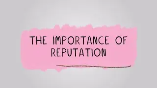 Importance of Reputation - BTEC Tech Award in Enterprise