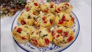 Let's make it for lunch! Quick and delicious mini focaccia!