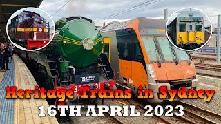 A Sunday Morning of Heritage Trains in Sydney, 16th April 2023