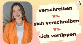 verschreiben, sich verschreiben, sich vertippen | Learn German #shorts