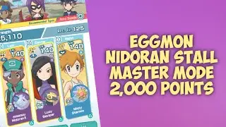 Stall With MC Nidoran Tech Chpion Stadium Master Mode 10,000 points | POKEMON MASTERS EX