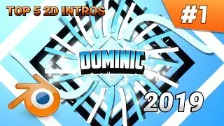 TOP 5 BEST BLENDER 2D INTRO TEMPLATES 2019 #1