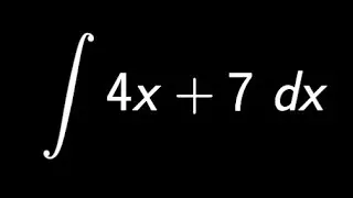 Example: Find the antiderivative of the given function | Evaluate the given integral