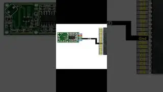 Microwave radar module with a PIC16F877A microcontroller. 