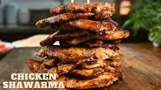 Easy and delicious chicken shawarma recipe with garlic sauce