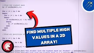How to Find The Multiple Highest Values in A Two-Dimensional Array! | Beginner's Guide To Coding