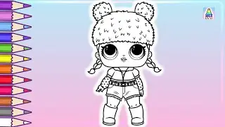 Как нарисовать КУКЛУ ЛОЛ | LOL DOLL Раскраска | Coloring Kids