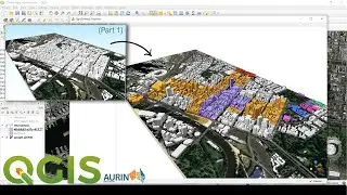 PART 2 - How to create 3D BUILDING VIEW in QGIS using Qgis2threejs(+INTERSECTION & BUFFERED FEATURE)