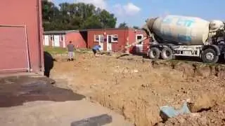 Concrete pouring for new barn footings
