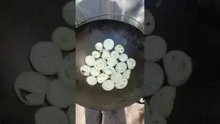 Мясо по кремлёвски готовлю в казане на огне к 8 Марта.
