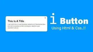 i Button Hover Effect Using Css | Css i Button Card Hover Effect | Youtube i Button Card Using Css