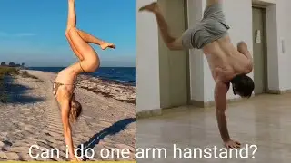 I try one-arm handstand . How to build upper body strength