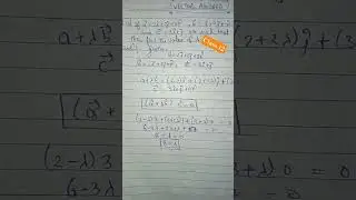 VECTOR ALGEBRA  ■ Exercise 10.3 《 Question no. 10 》# trending