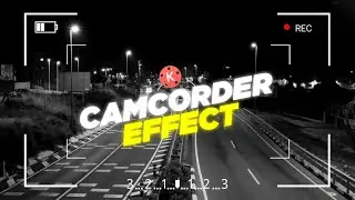 How To Make Camera Recording Effect In Kinemaster || Camcorder Effect