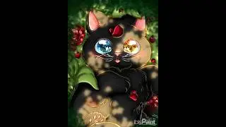 [Speedpaint] Black kitten 🐈‍⬛#speedpaint#processart#fanart#digitalart#cats#Blackkitten#animals#cute