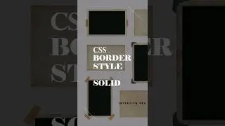 CSS border-style solid 