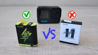 ЛУЧШАЯ Батарея GoPro 12 Telesin Fast Charging Battery vs Stamina | Unboxing | Распаковка Aliexpress