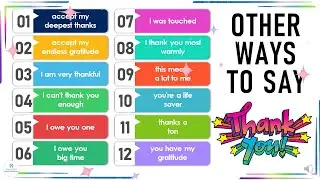 OTHER WAYS TO SAY THANK YOU | Random English Video |  ELC