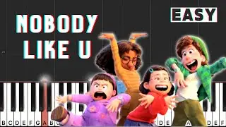 Turning Red - Nobody Like U | Piano Tutorial (EASY)