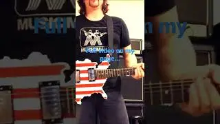 USA flag guitar 
