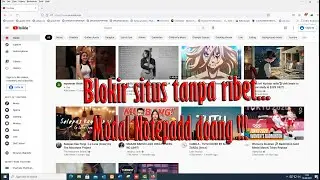 Cara mudah blokir situs di WINDOWS dengan Notepad / Notepad++