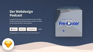 Watch me Design a Podcast Website - Speed Art using Sketch - Full Process